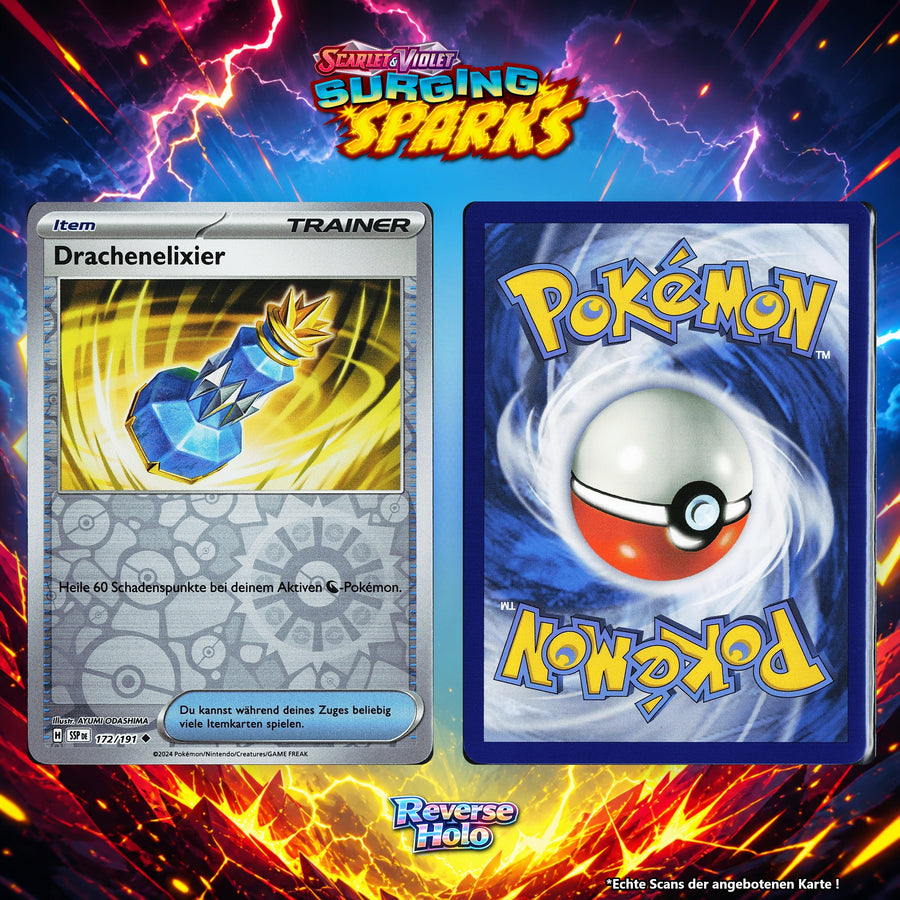 Drachenelixier Reverse Holo Energy-Pattern SSP 172/191