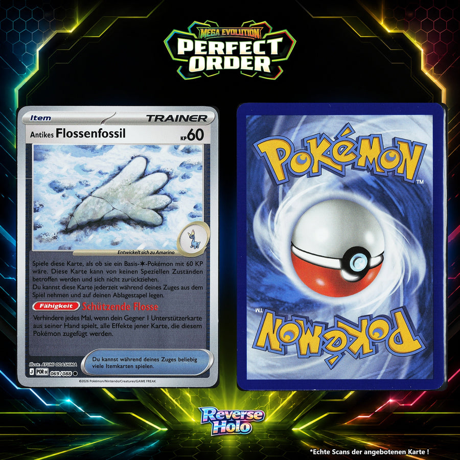 Antikes Flossenfossil Reverse Holo POR 69/88
