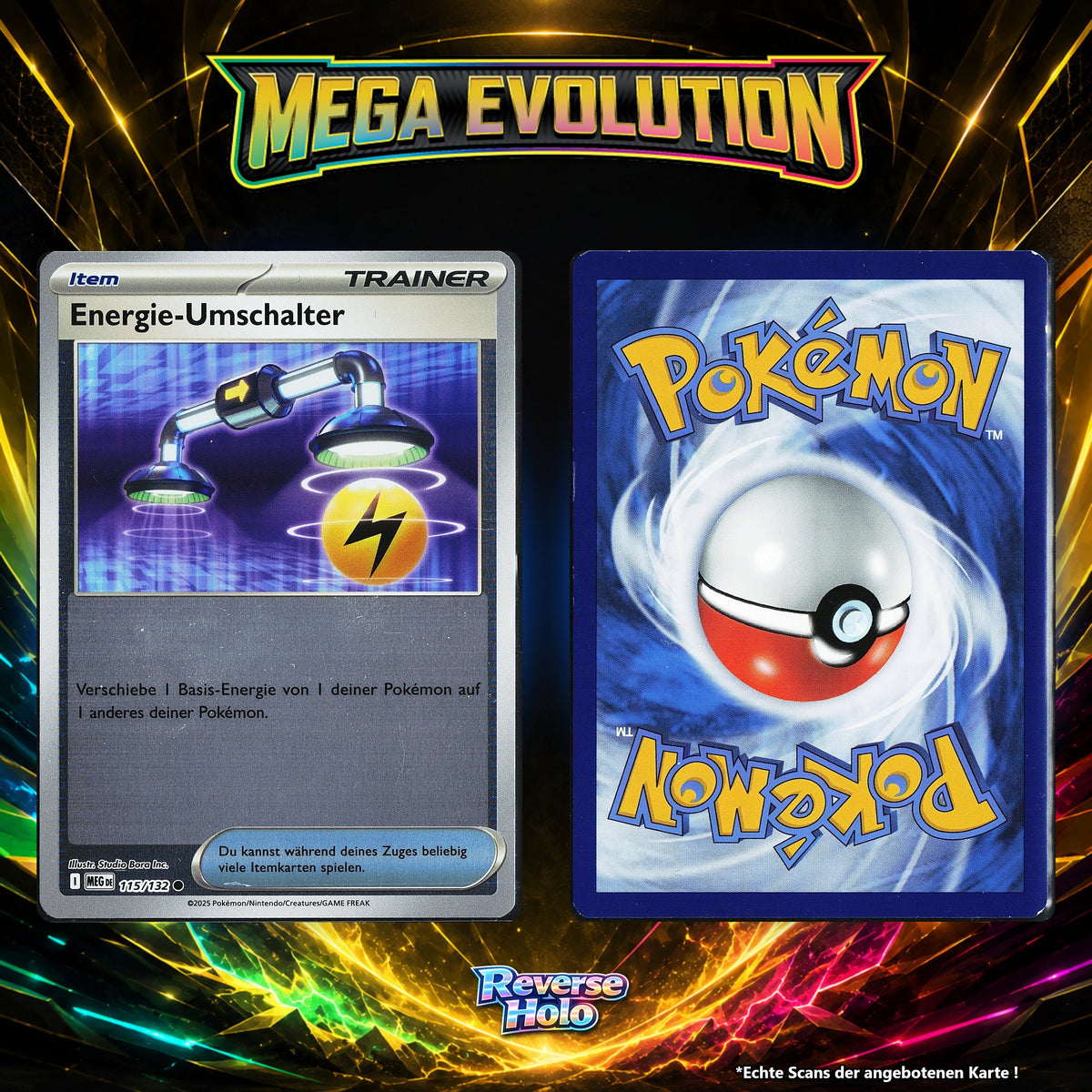 Energie Umschalter Reverse Holo MEG 115/132