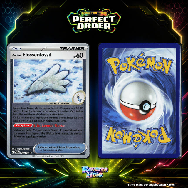 Antikes Flossenfossil Reverse Holo POR 69/88