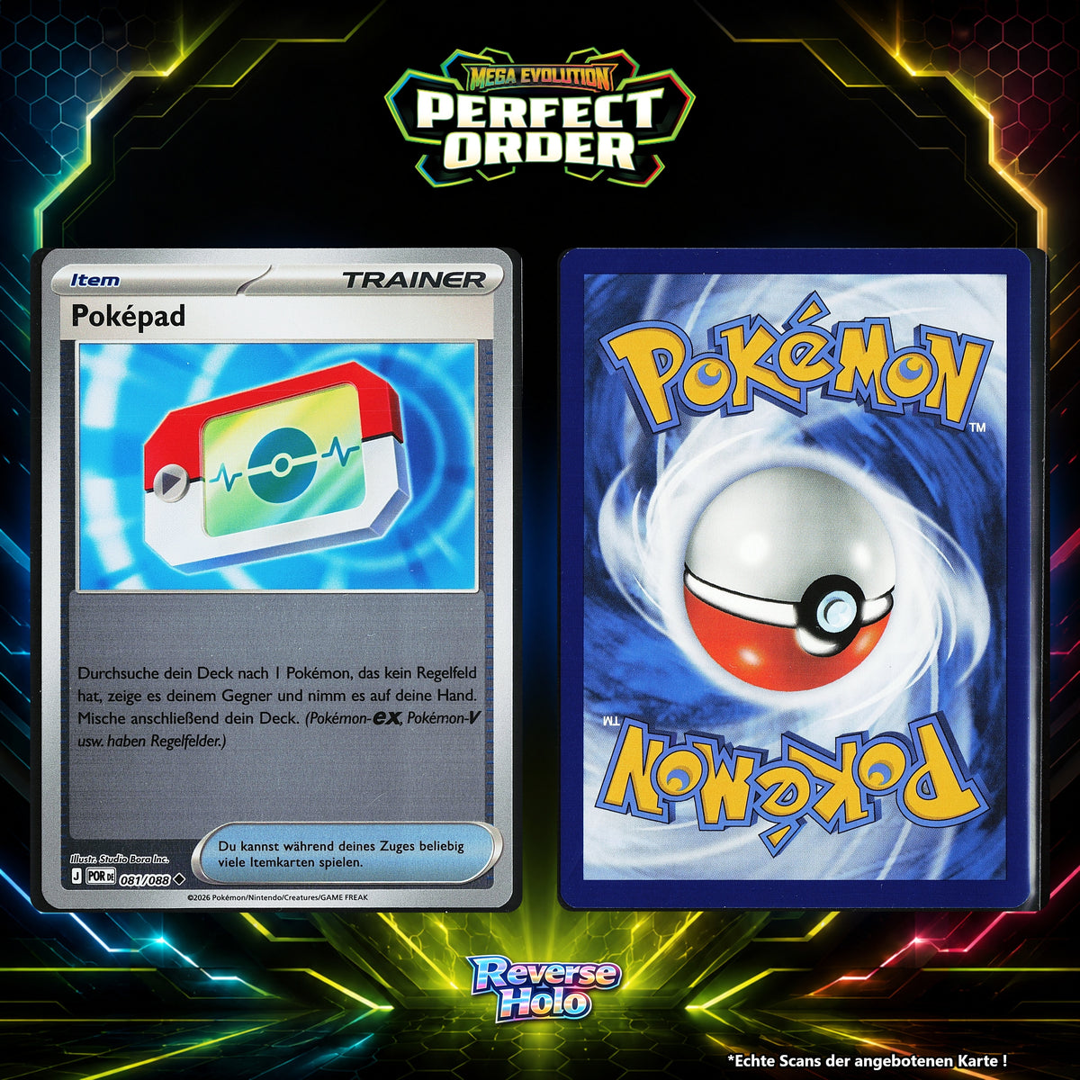Poképad front