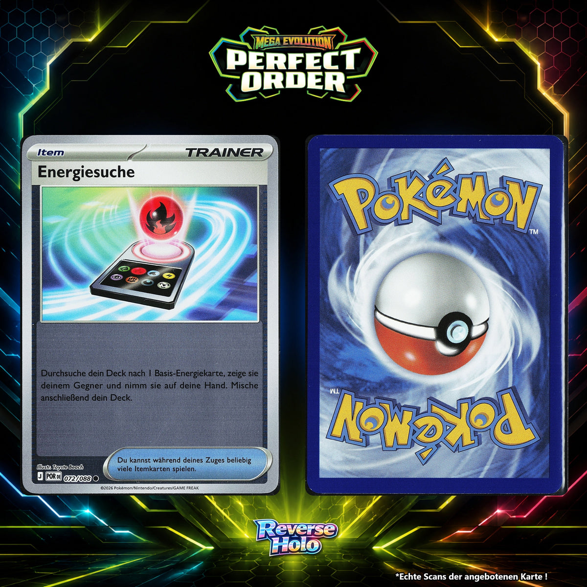 Energiesuche Reverse Holo POR 72/88