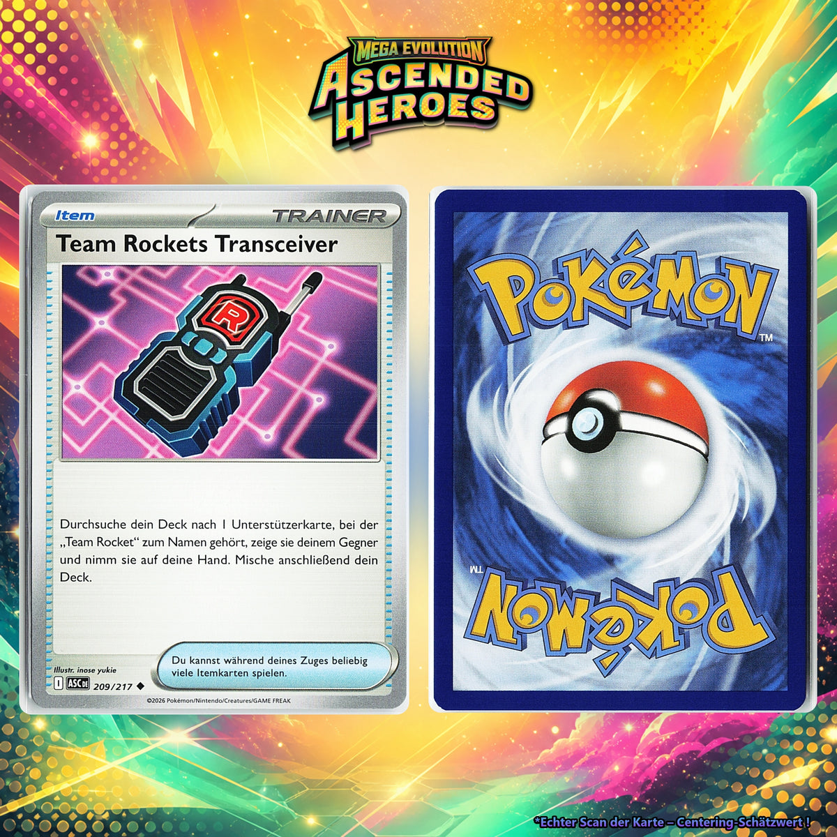 Team Rockets Transceiver front