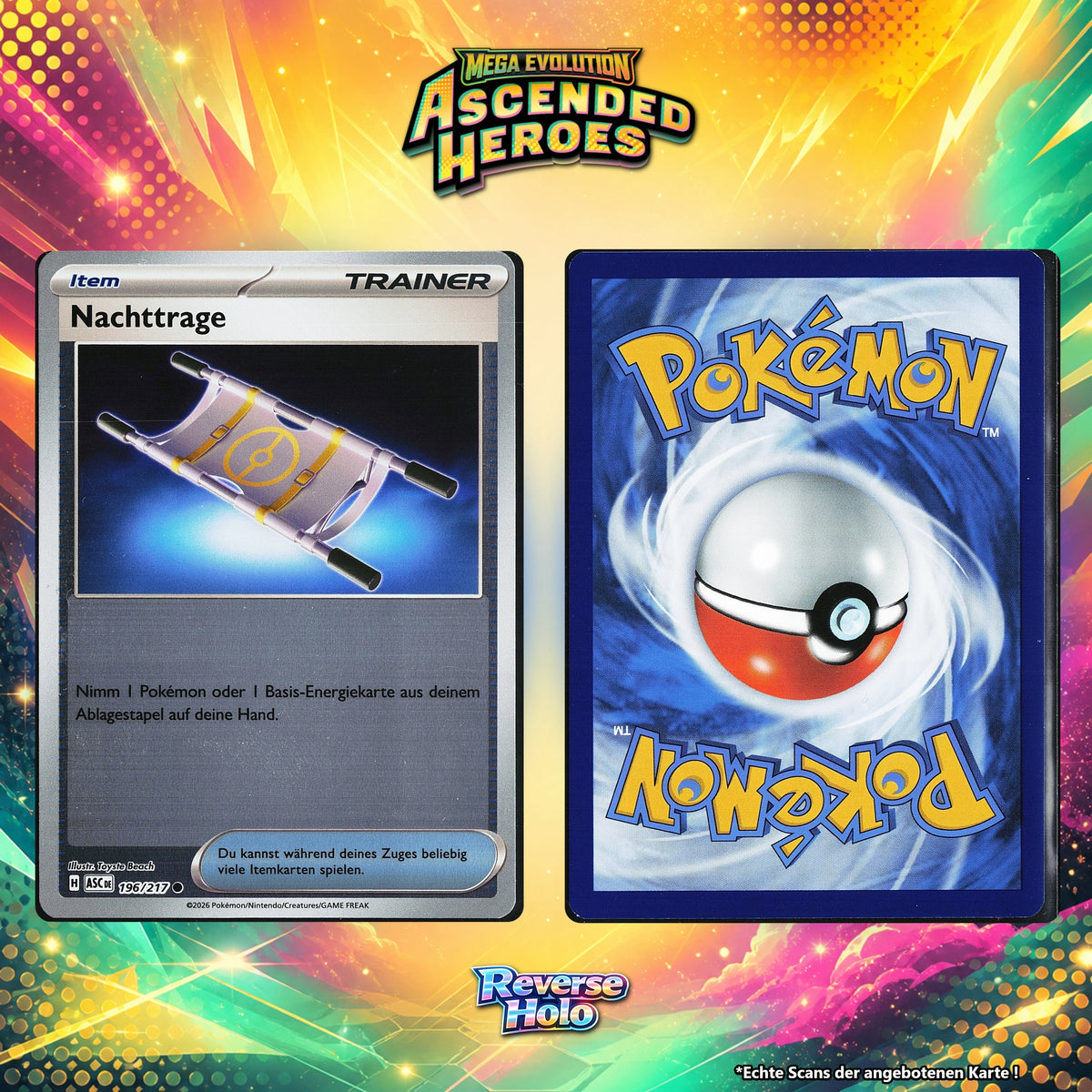 Nachttrage Reverse Holo ASC 196/217