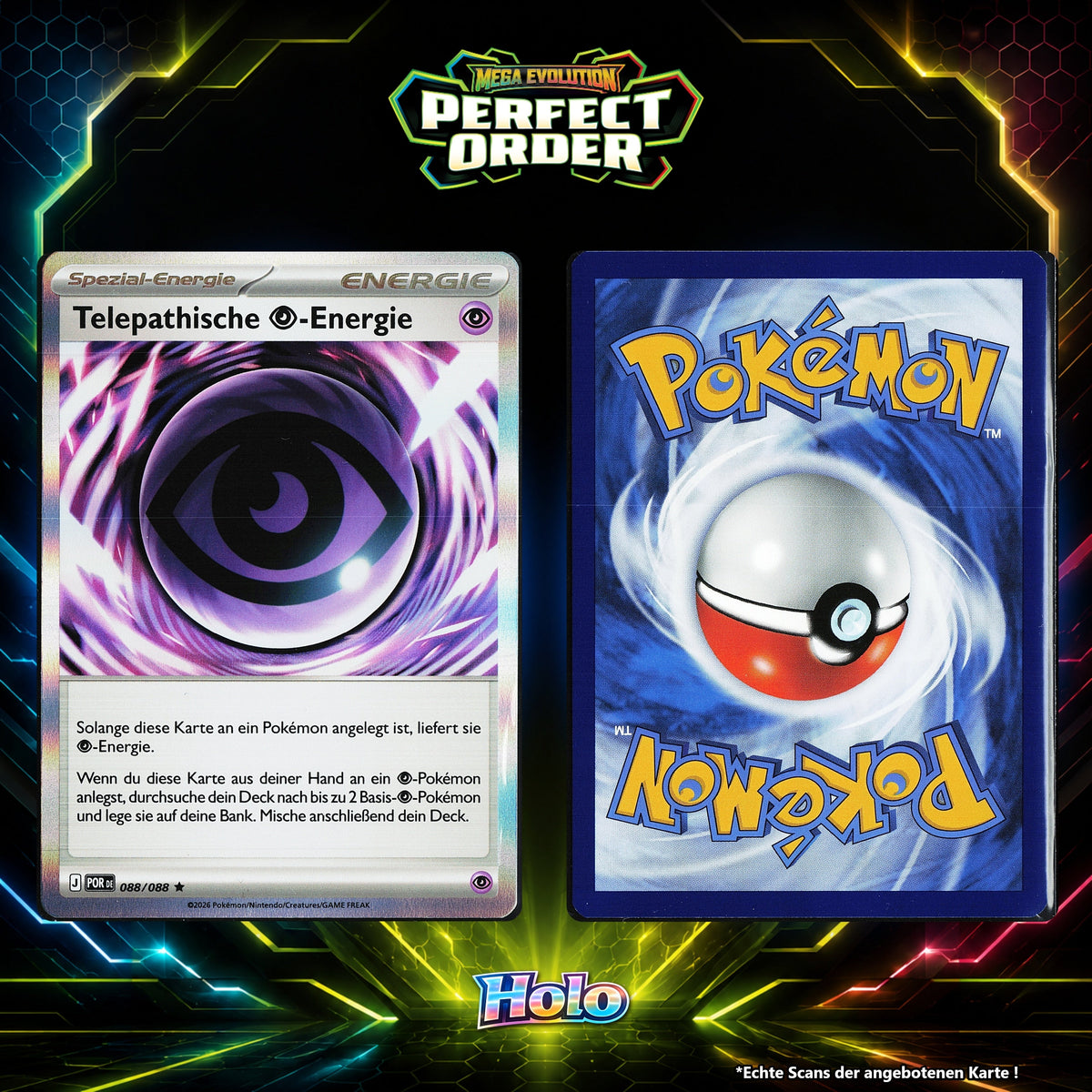 Telepathische Psychic Energie Holo POR 88/88