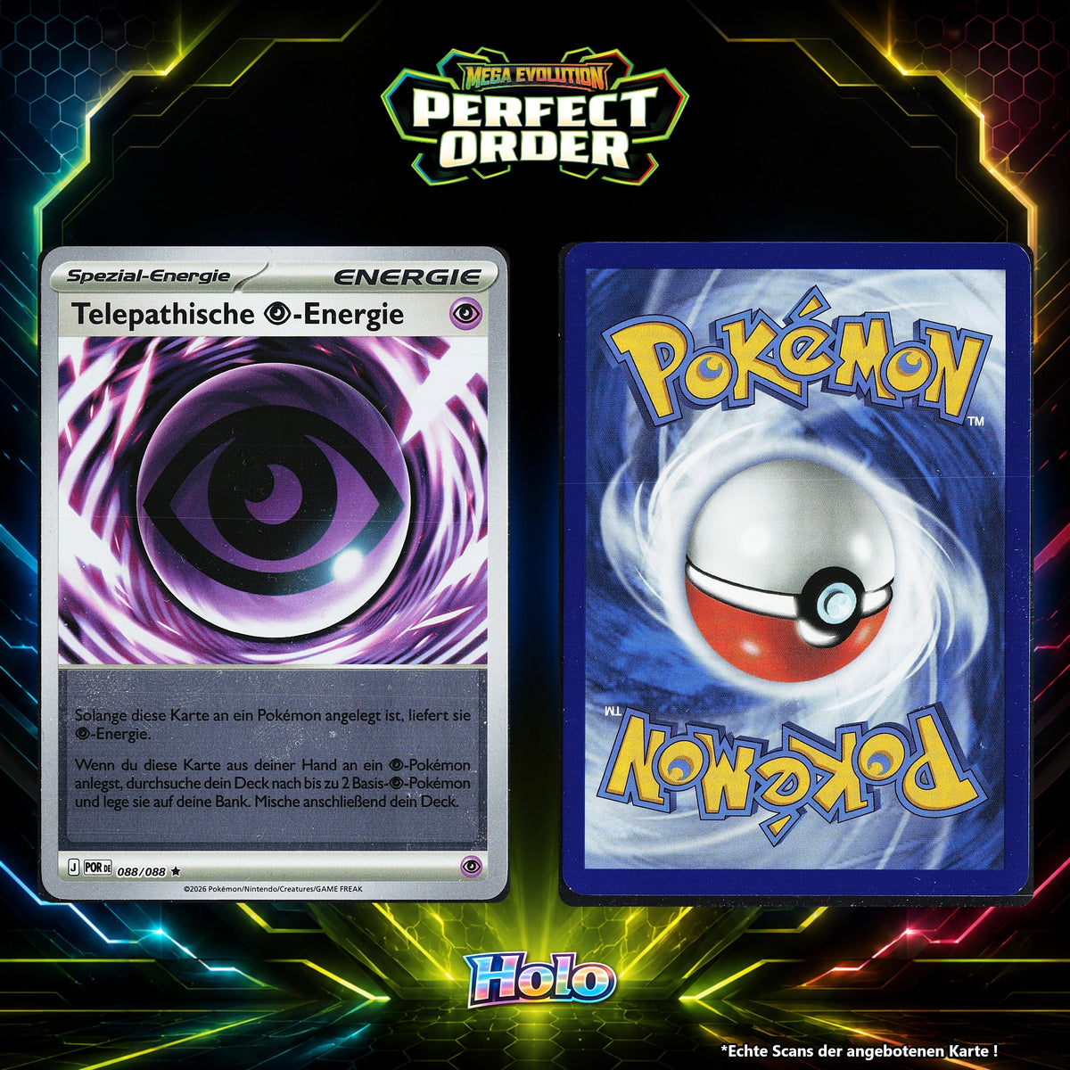 Telepathische Psychic Energie Holo POR 88/88