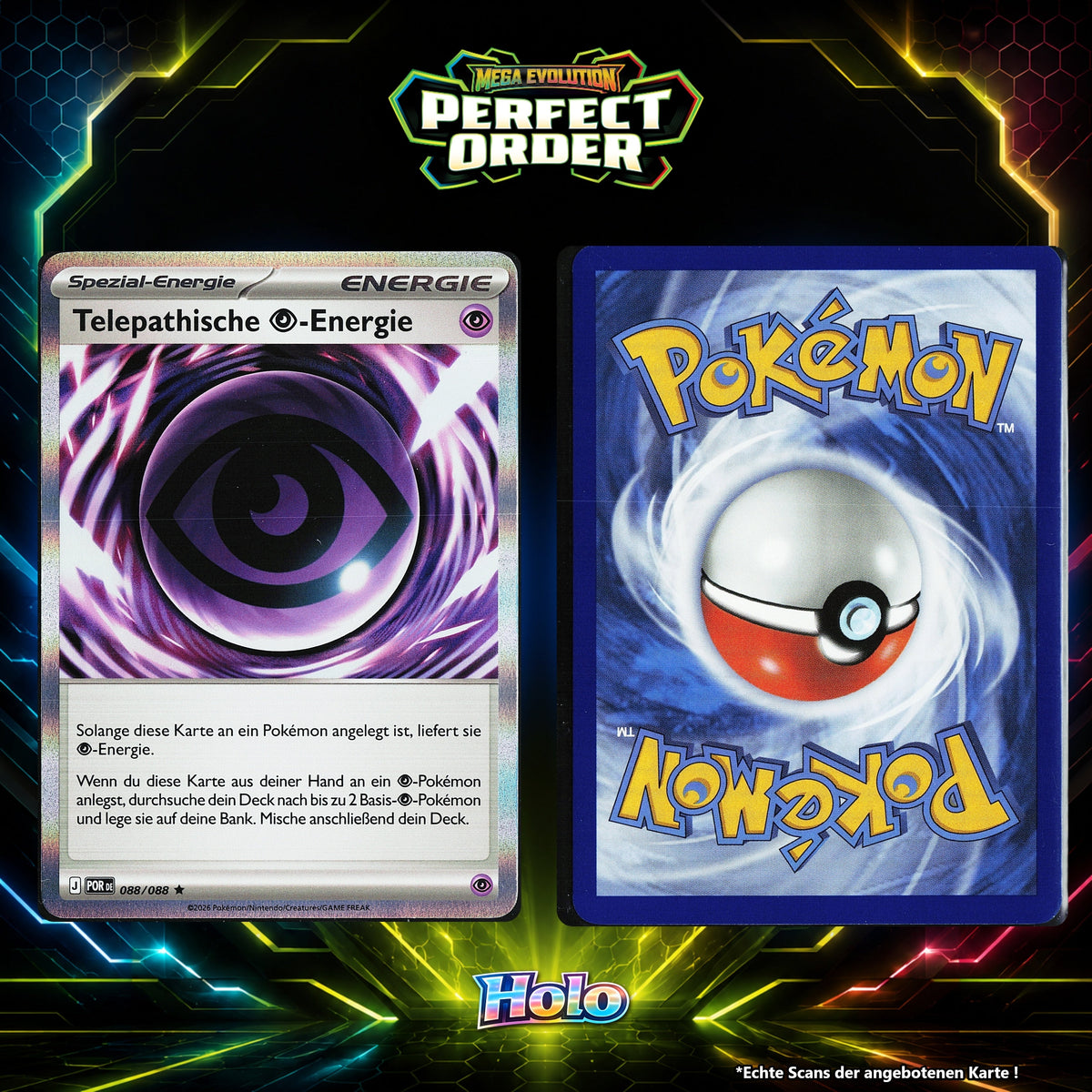 Telepathische Psychic Energie Holo POR 88/88