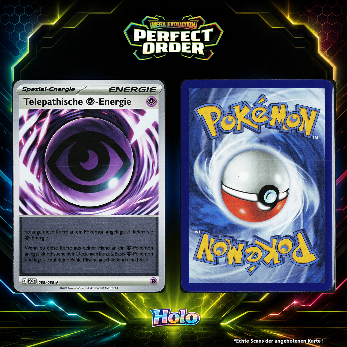 Telepathische Psychic Energie Holo POR 88/88
