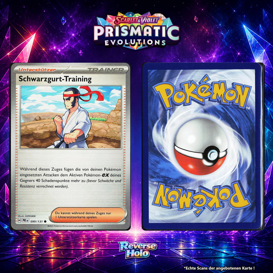 Schwarzgurt Training Reverse Holo Pokeball PRE 99/131