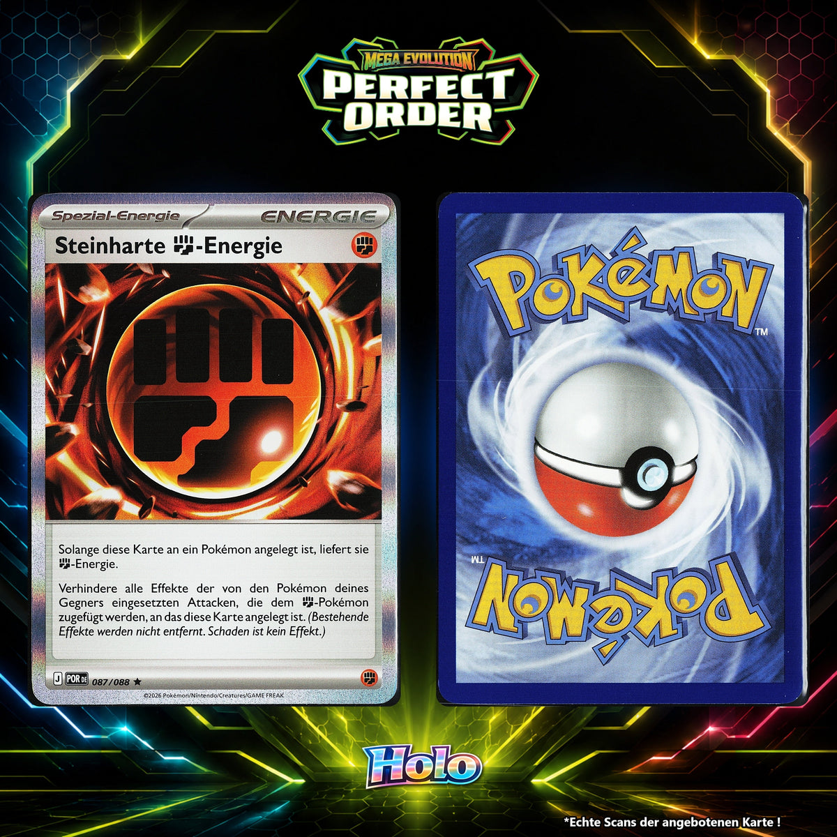 Steinharte Fighting Energie Holo POR 87/88