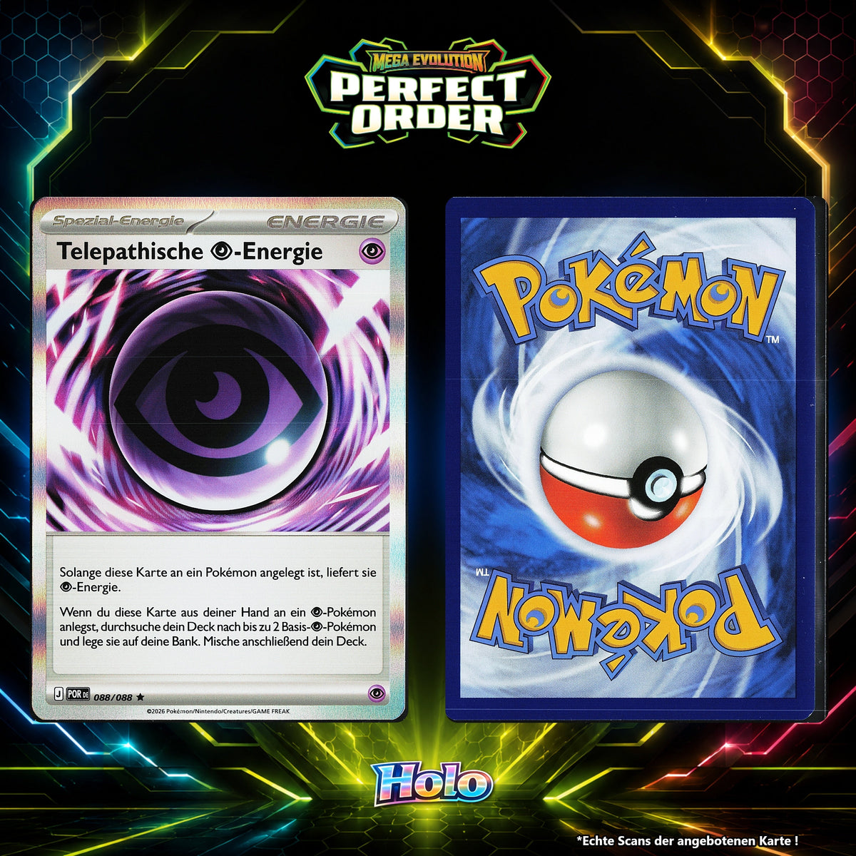 Telepathische Psychic Energie Holo POR 88/88