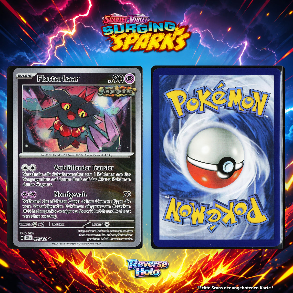 Flatterhaar Reverse Holo SSP 96/191