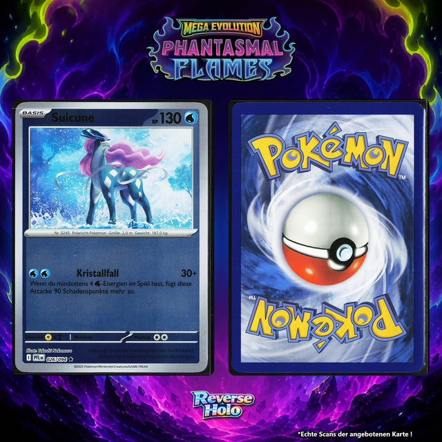 Suicune Reverse Holo PFL 26/94