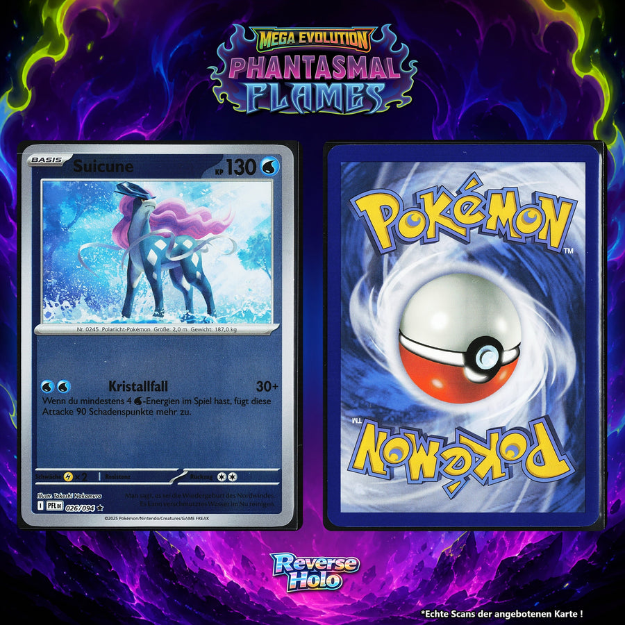 Suicune Reverse Holo PFL 26/94