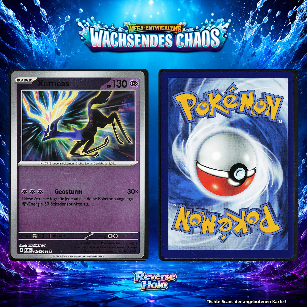 Xerneas Reverse Holo CRI 42/86