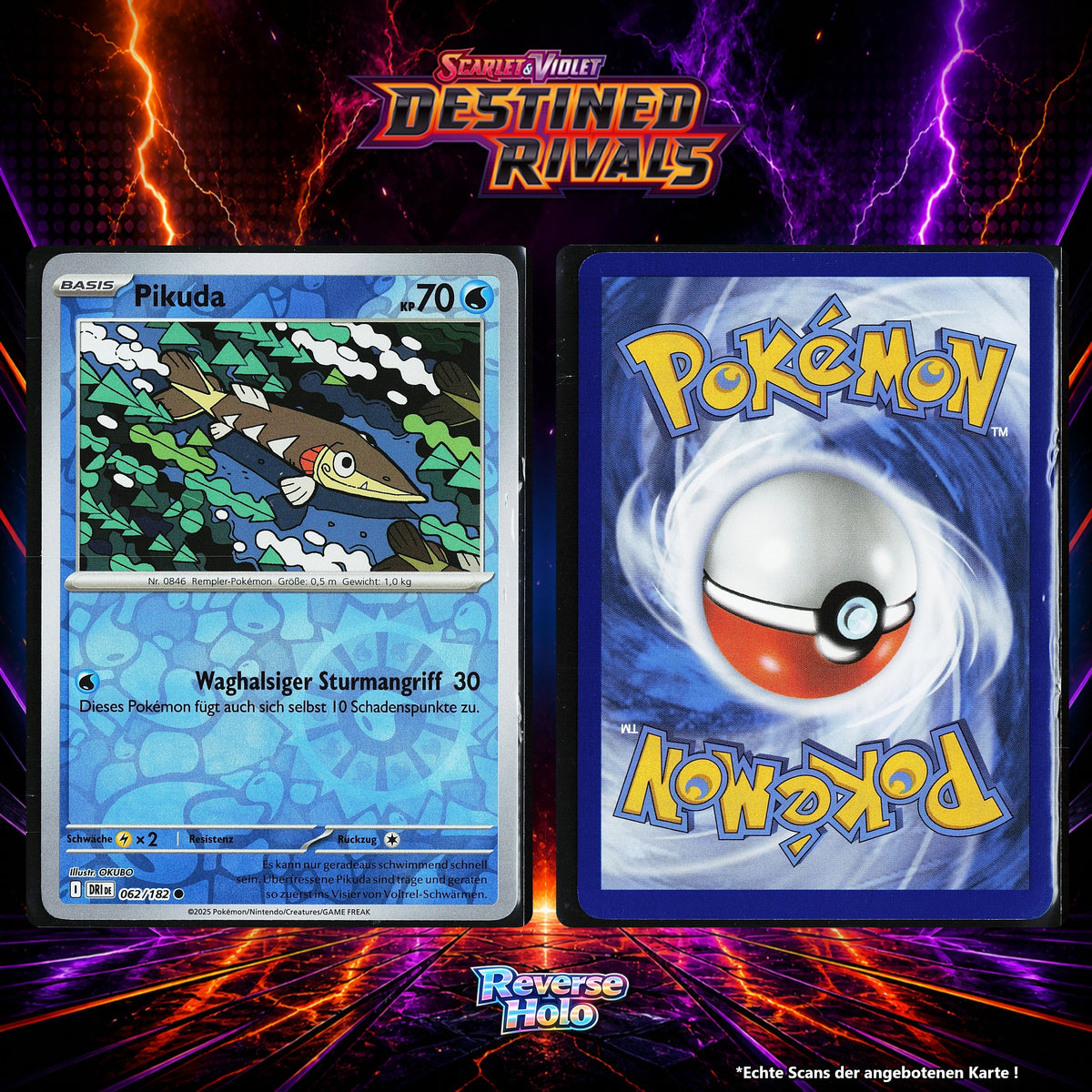 Pikuda Reverse Holo Energy-Pattern DRI 62/182