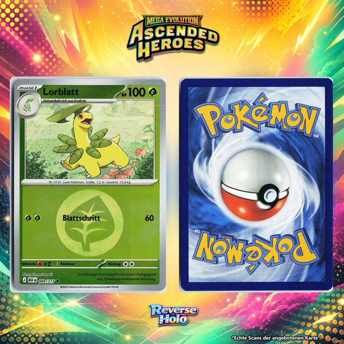 Lorblatt Reverse Holo Energy-Pattern ASC 9/217