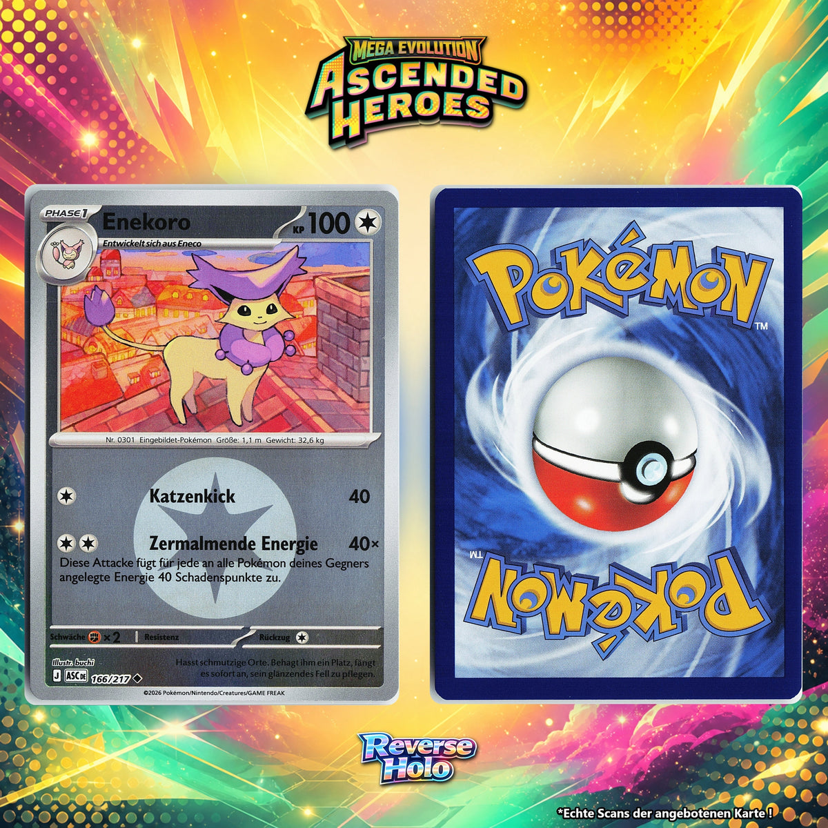 Enekoro Reverse Holo Energy-Pattern ASC 166/217