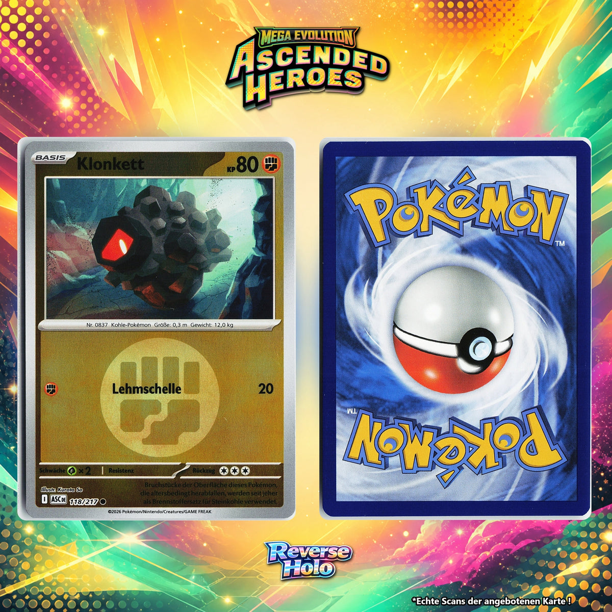Klonkett Reverse Holo Energy-Pattern ASC 118/217