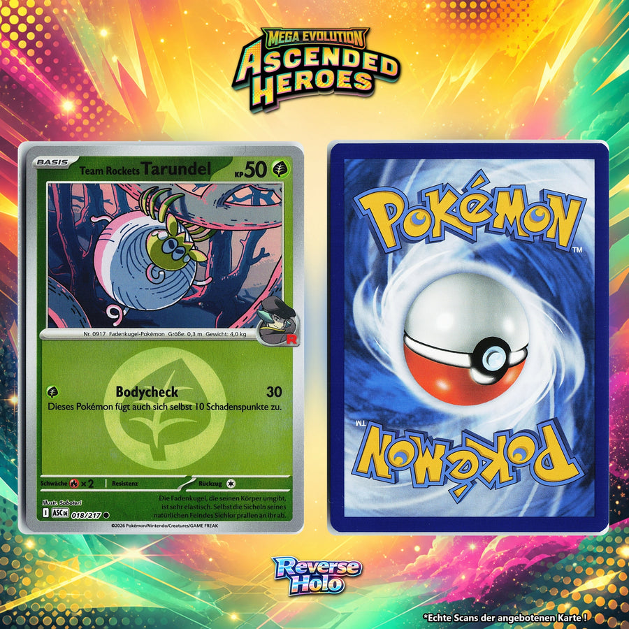 Team Rockets Tarundel Reverse Holo Energy-Pattern ASC 18/217