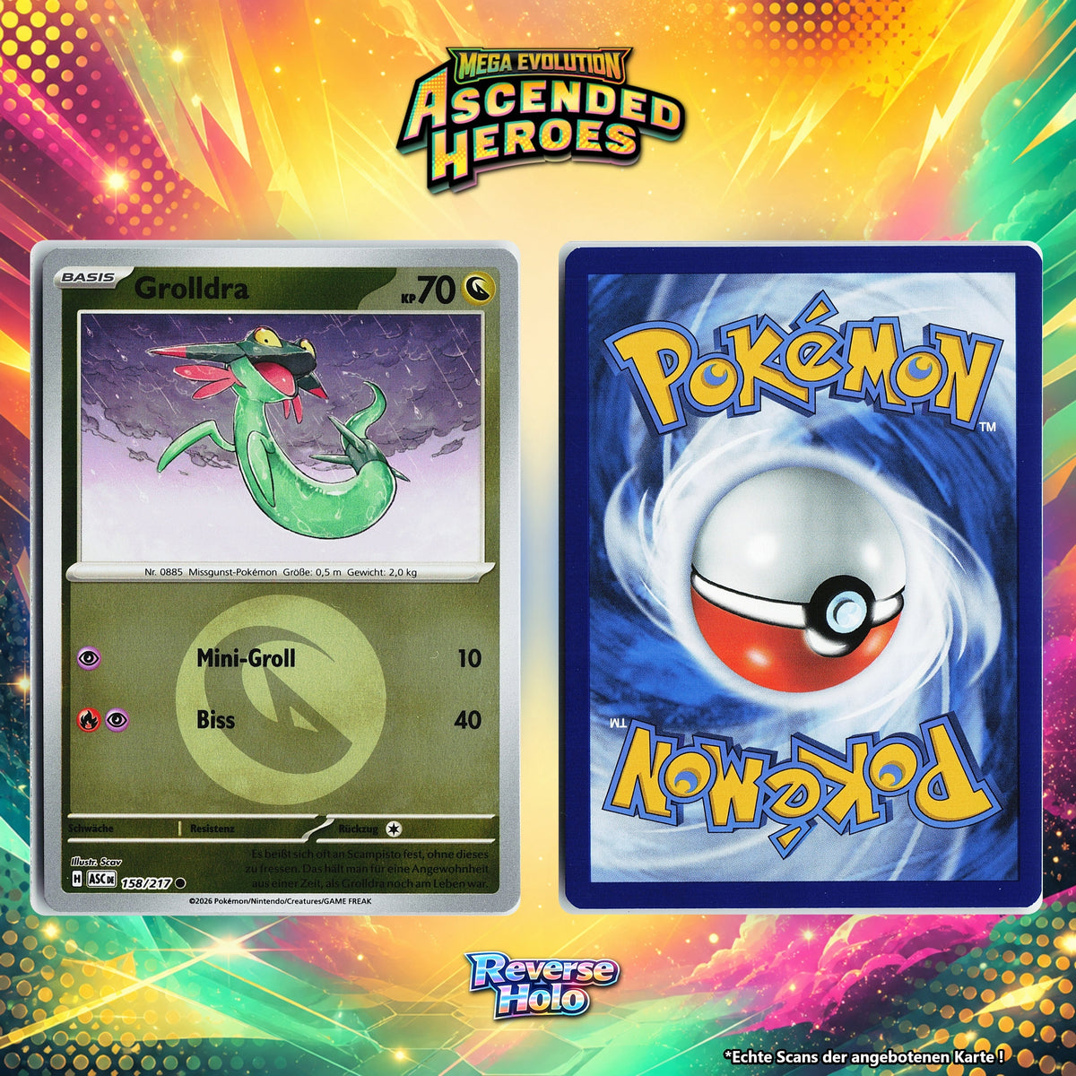 Grolldra Reverse Holo Energy-Pattern ASC 158/217
