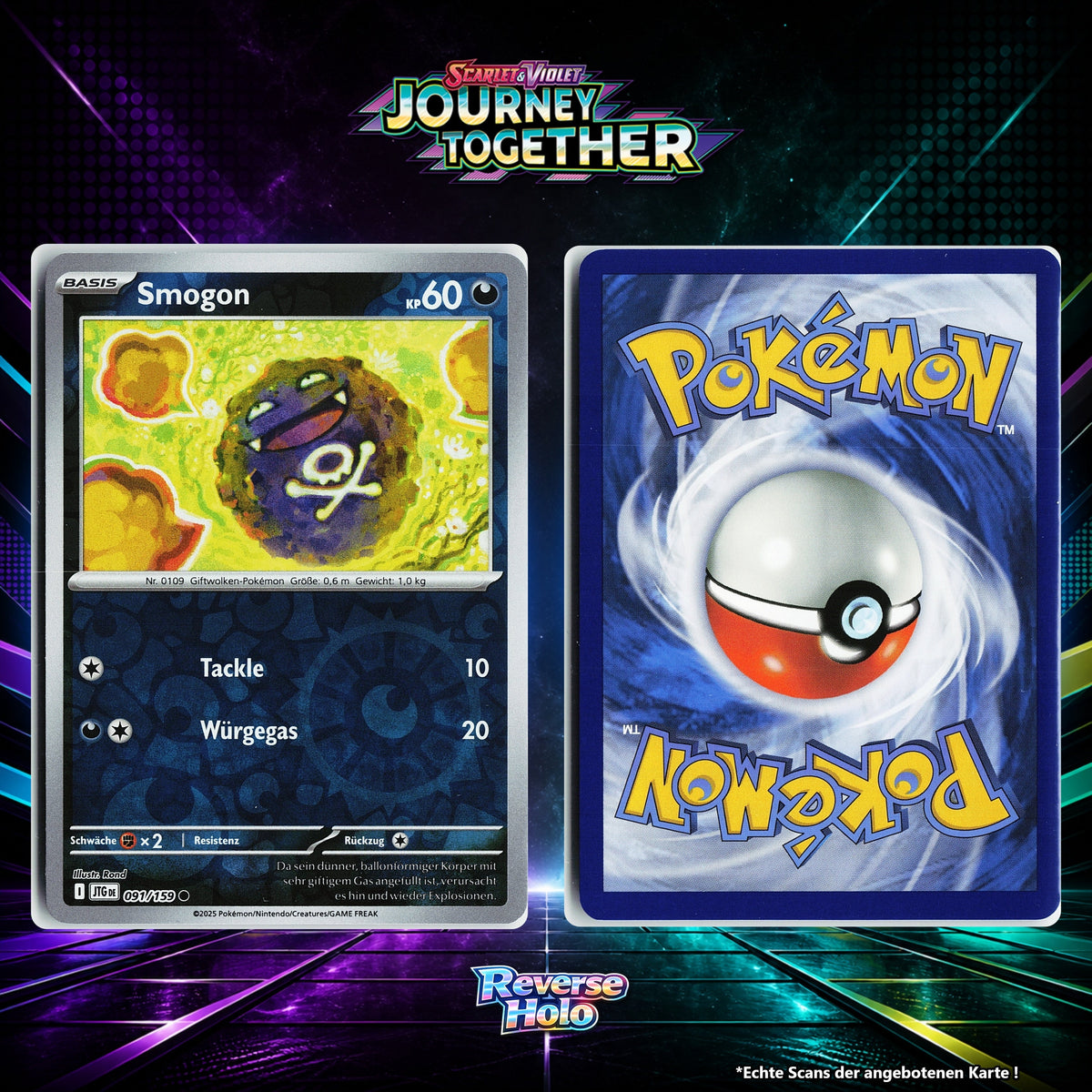 Smogon Reverse Holo Energy-Pattern JTG 91/159