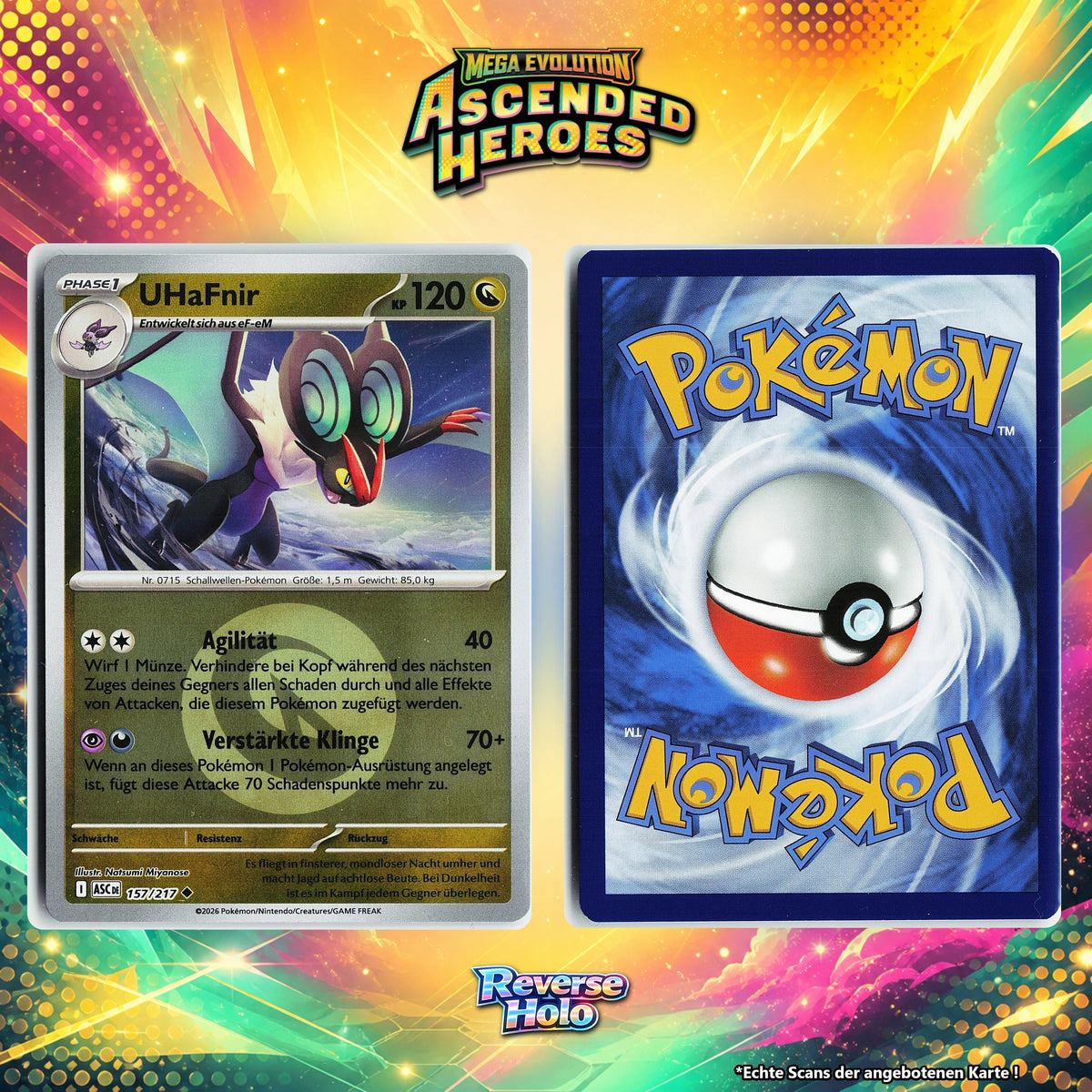 UHaFnir Reverse Holo Energy-Pattern ASC 157/217