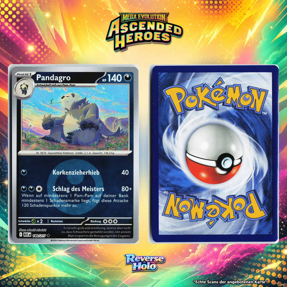 Pandagro Reverse Holo Energy-Pattern ASC 140/217