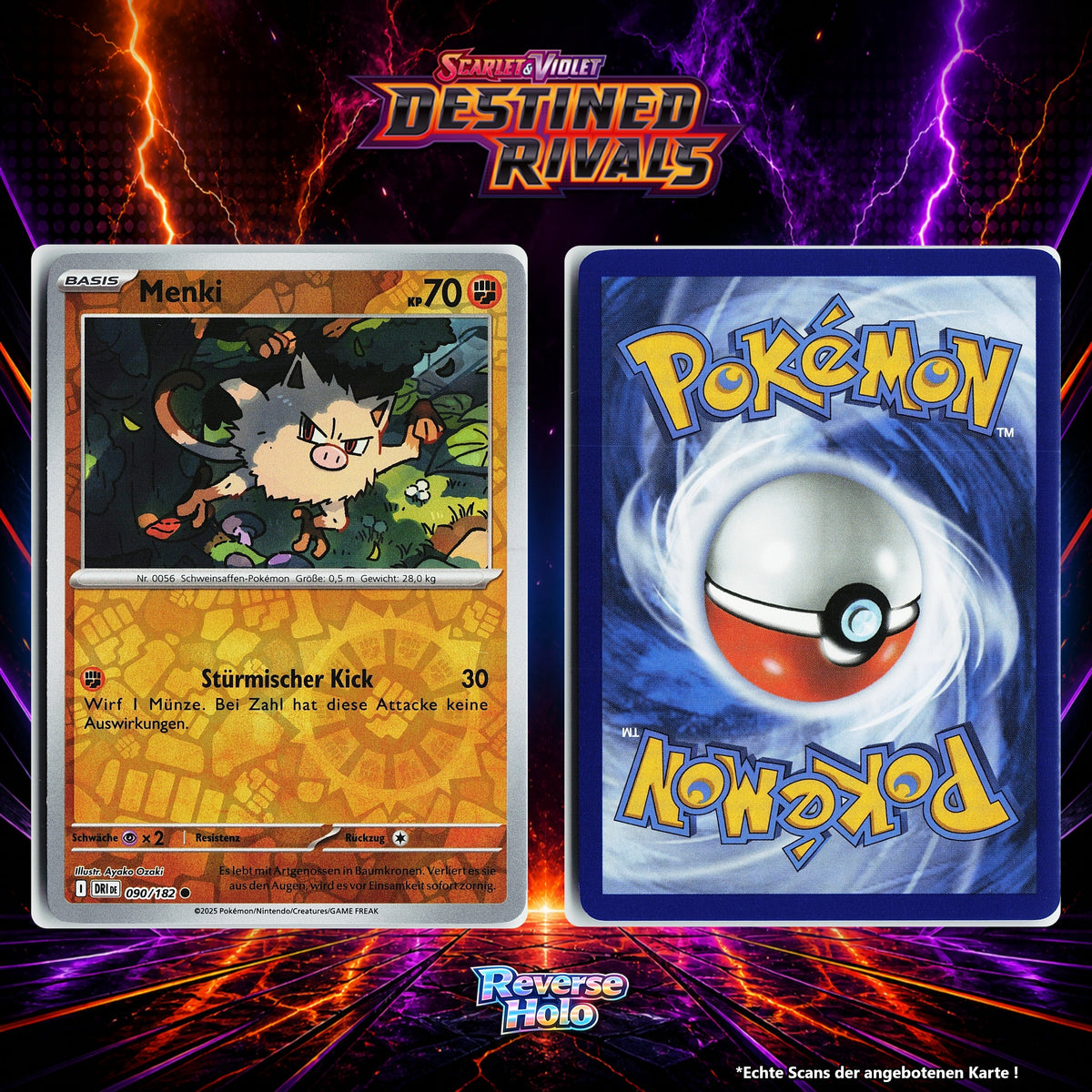 Menki Reverse Holo Energy-Pattern DRI 90/182