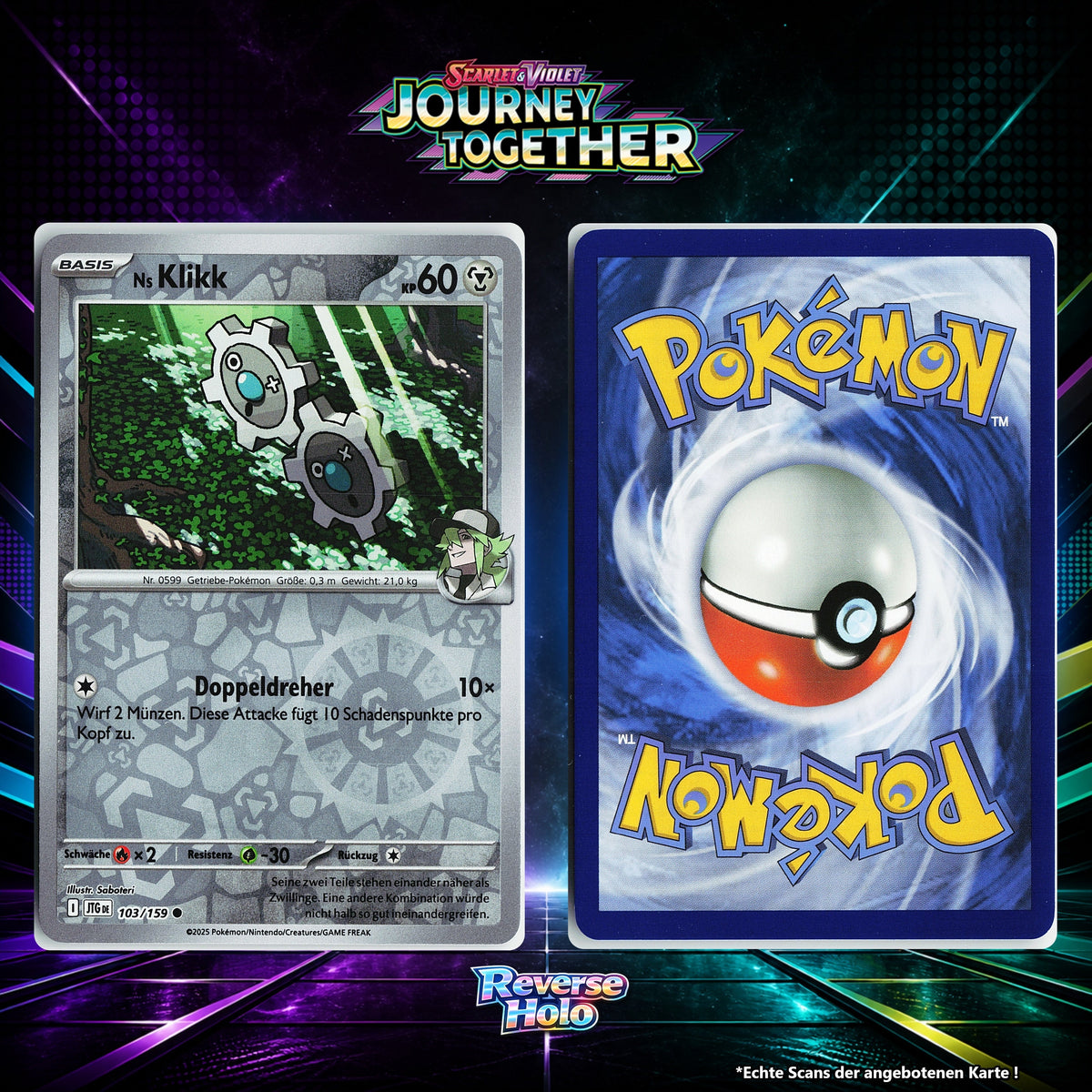 Ns Klikk Reverse Holo Energy-Pattern JTG 103/159