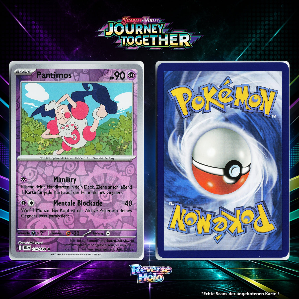 Pantimos Reverse Holo Energy-Pattern JTG 58/159