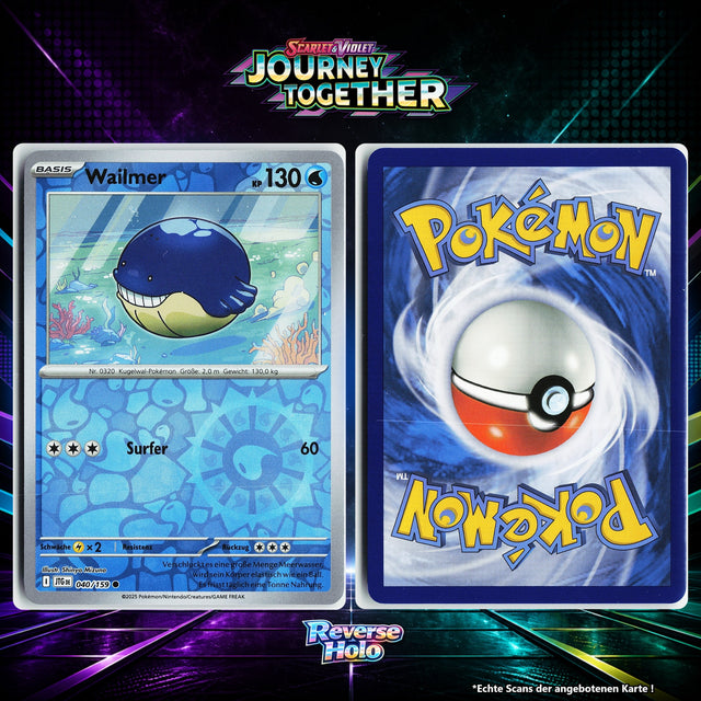 Wailmer Reverse Holo Energy-Pattern JTG 40/159