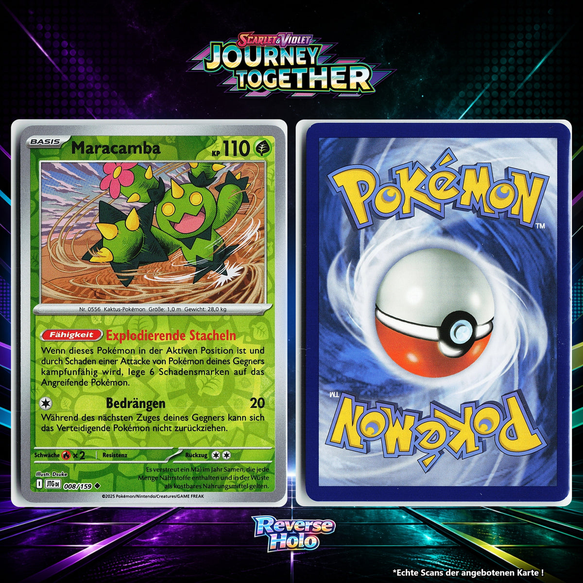 Maracamba Reverse Holo Energy-Pattern JTG 8/159