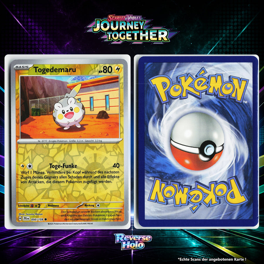 Togedemaru Reverse Holo Energy-Pattern JTG 50/159