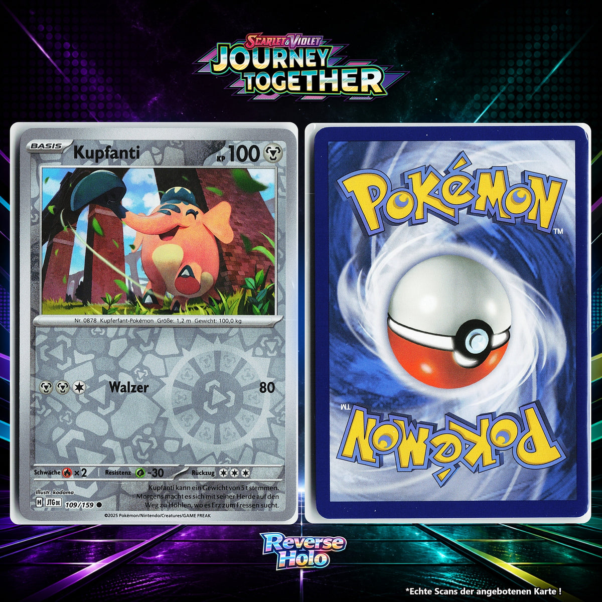 Kupfanti Reverse Holo Energy-Pattern JTG 109/159