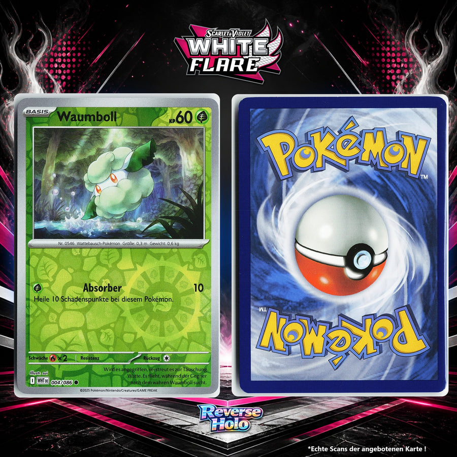 Waumboll Reverse Holo Energy-Pattern WHT 4/86