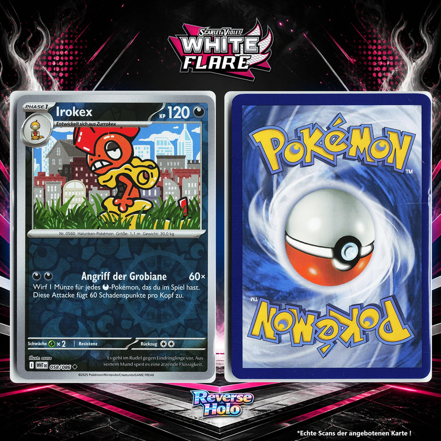 Irokex Reverse Holo Energy-Pattern WHT 58/86