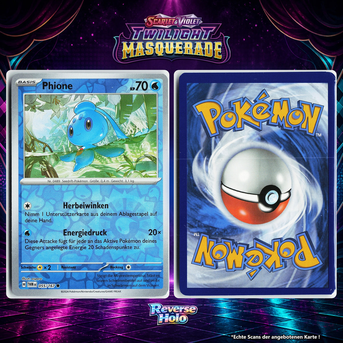 Phione Reverse Holo Energy-Pattern TWM 55/167