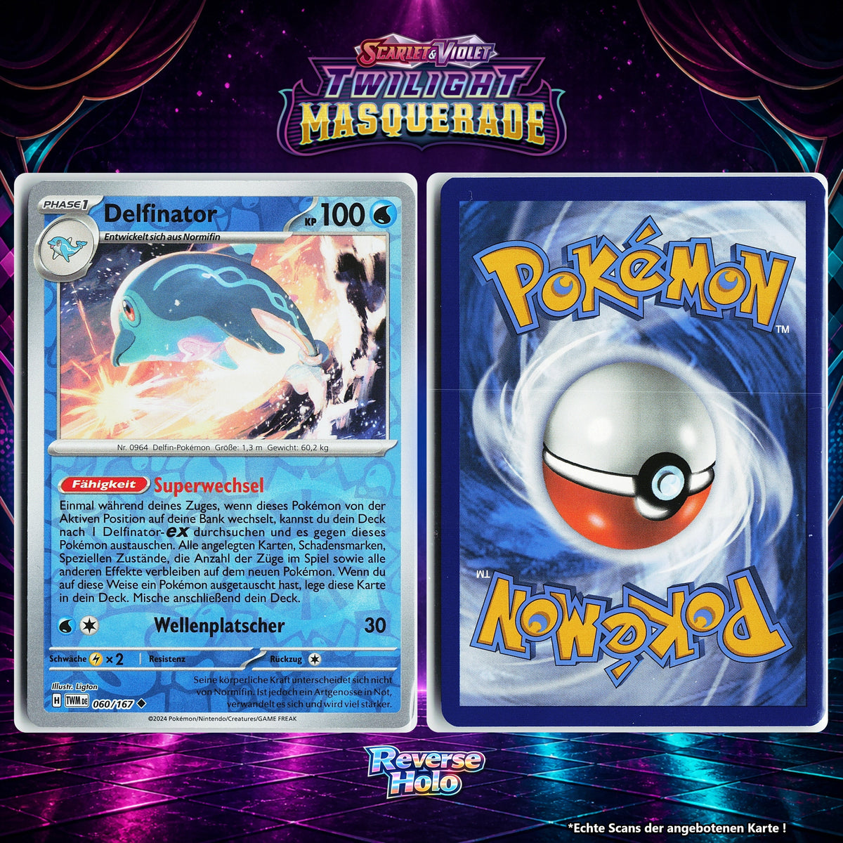 Delfinator Reverse Holo Energy-Pattern TWM 60/167