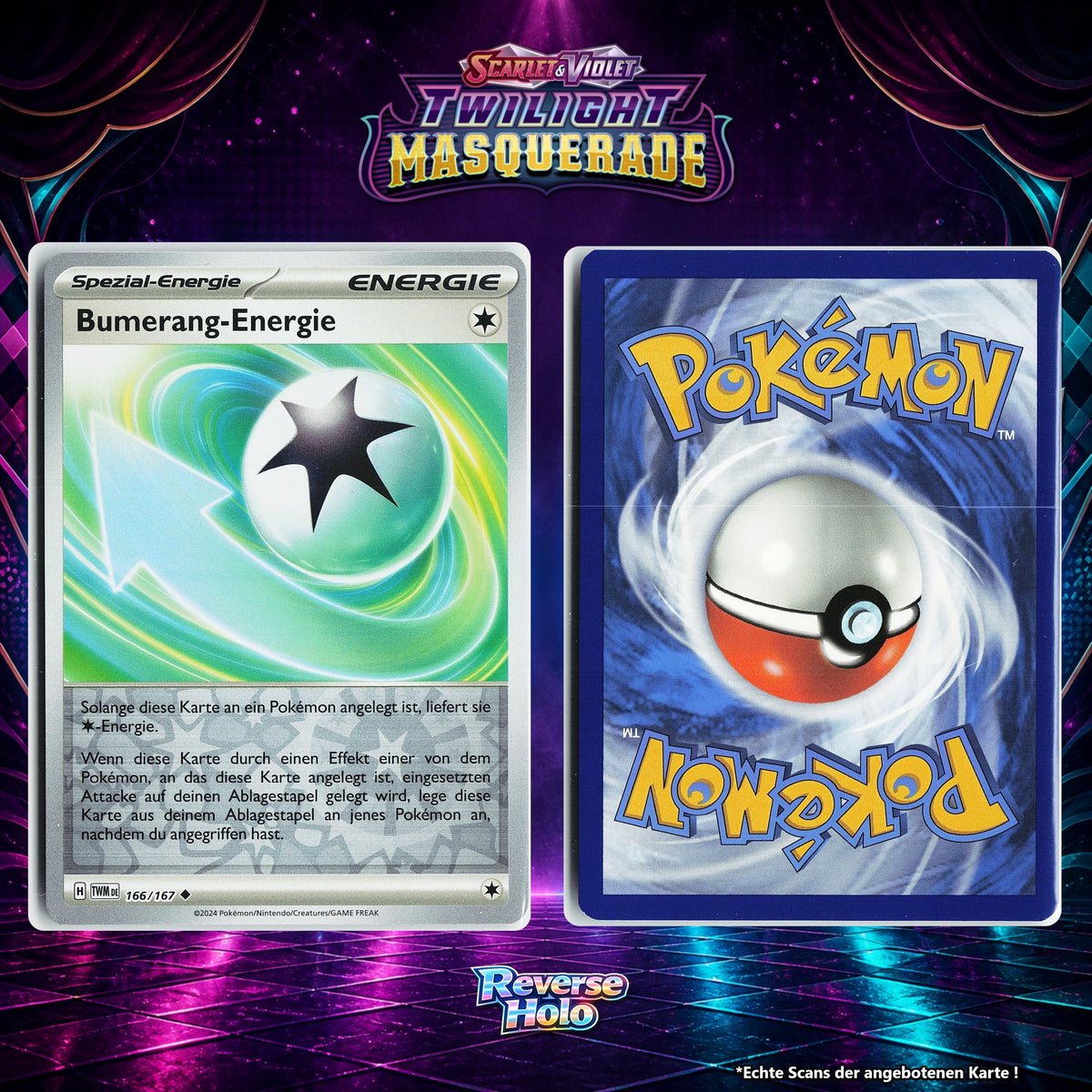 Bumerang Energie Reverse Holo Energy-Pattern TWM 166/167