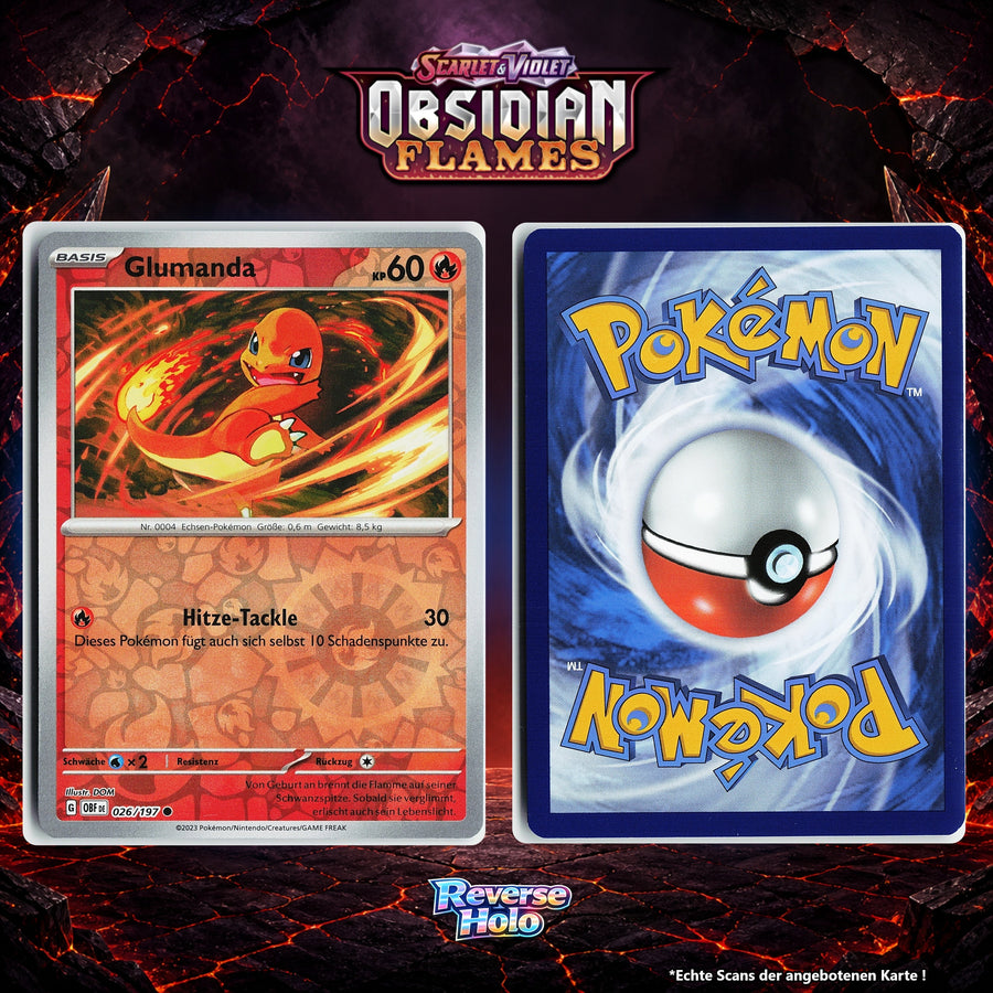 Glumanda Reverse Holo Energy-Pattern OBF 26/197