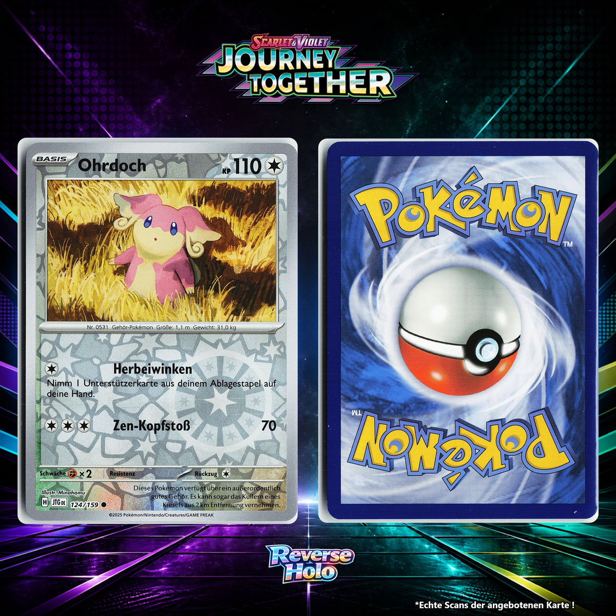 Ohrdoch Reverse Holo Energy-Pattern JTG 124/159
