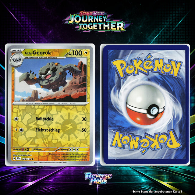Alola Georok Reverse Holo Energy-Pattern JTG 45/159