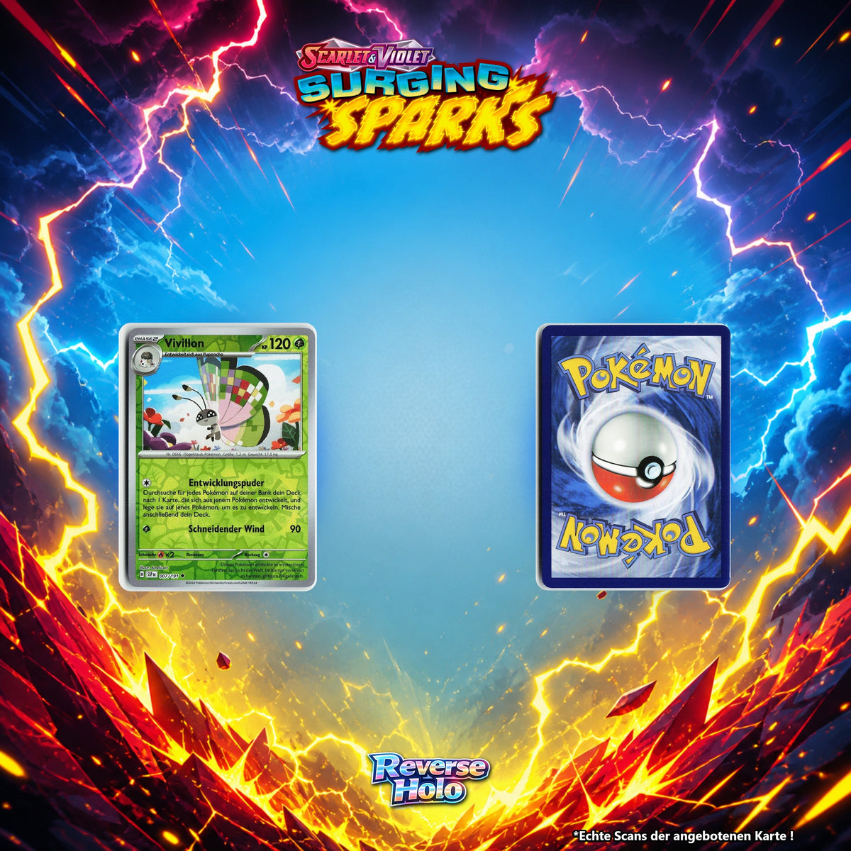 Vivillon Reverse Holo Energy-Pattern SSP 7/191