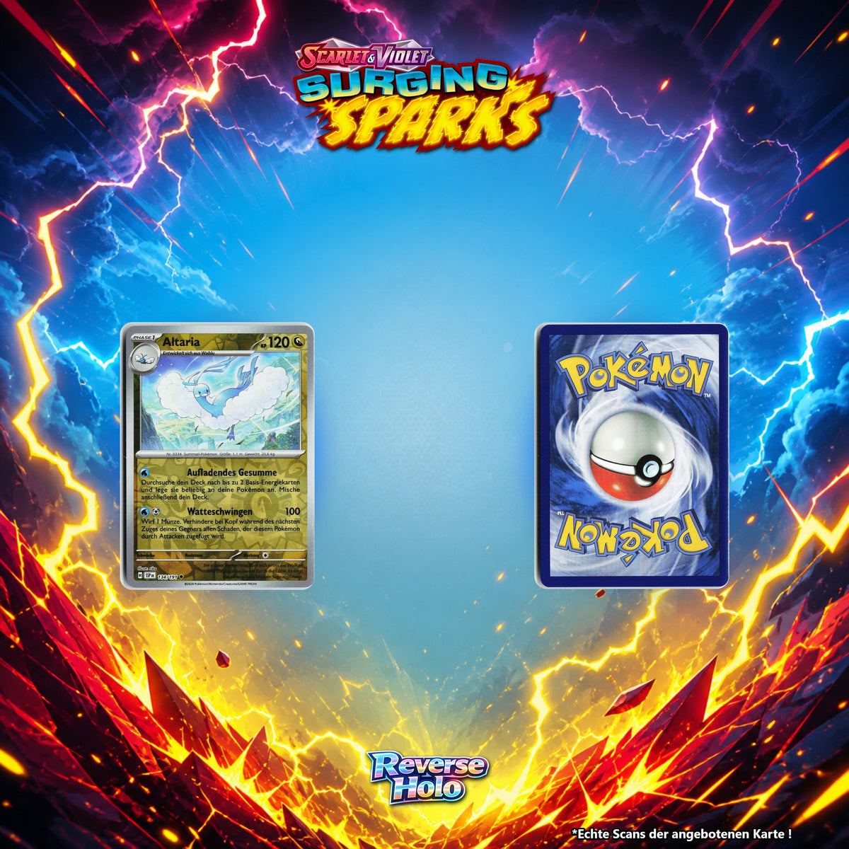 Altaria Reverse Holo Energy-Pattern SSP 134/191
