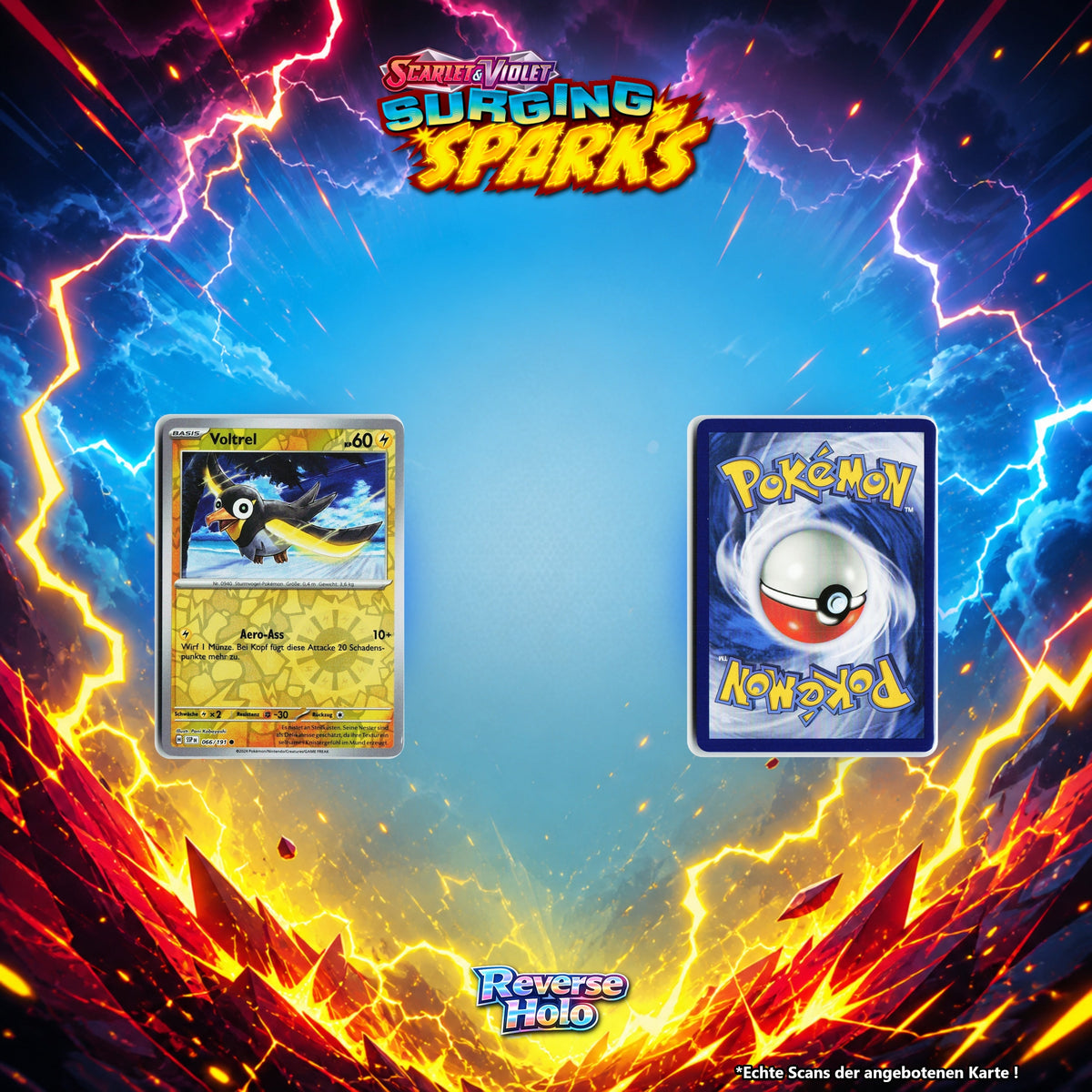Voltrel Reverse Holo Energy-Pattern SSP 66/191