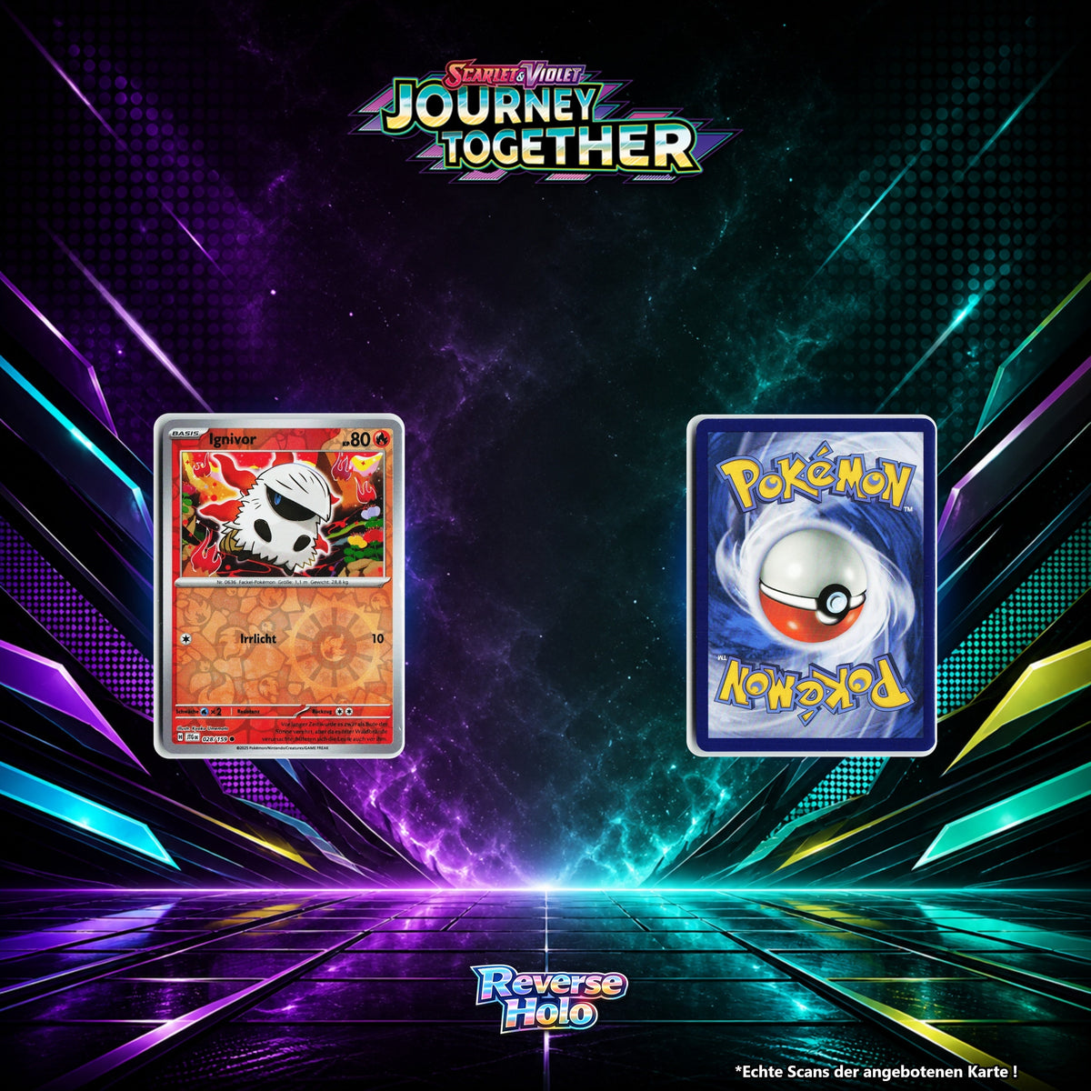 Ignivor Reverse Holo Energy-Pattern JTG 28/159