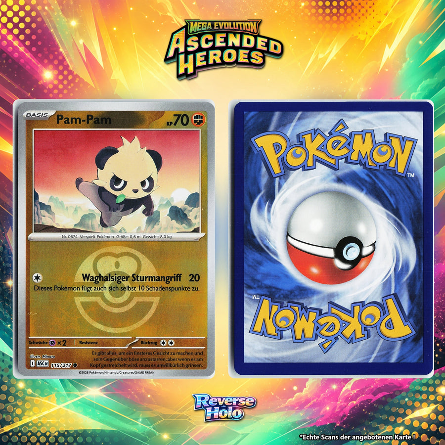 Pam Pam Reverse Holo Pokeball ASC 115/217
