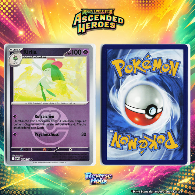 Kirlia Reverse Holo Pokeball ASC 88/217