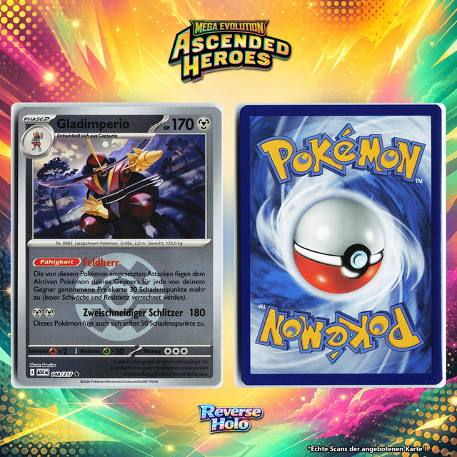 Gladimperio Reverse Holo Pokeball ASC 148/217